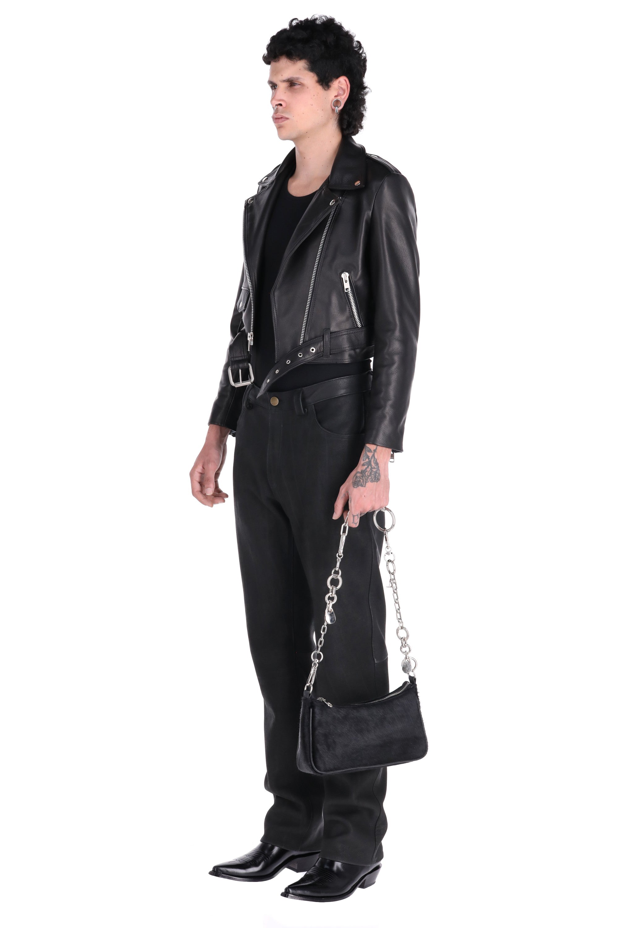 CHAIN BAGUETTE  // black