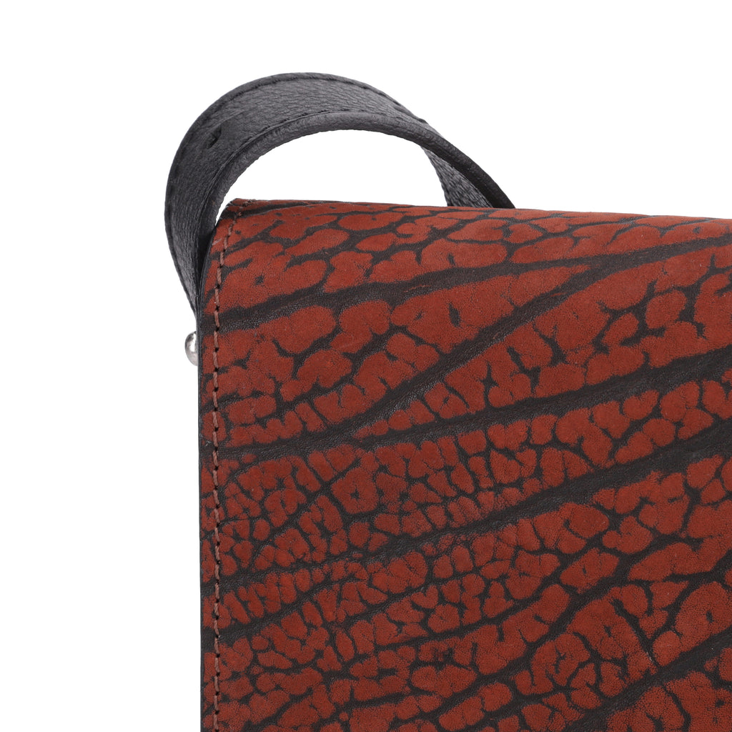 BOLSO LADRILLO [ TEXTURA BURNT RED ]