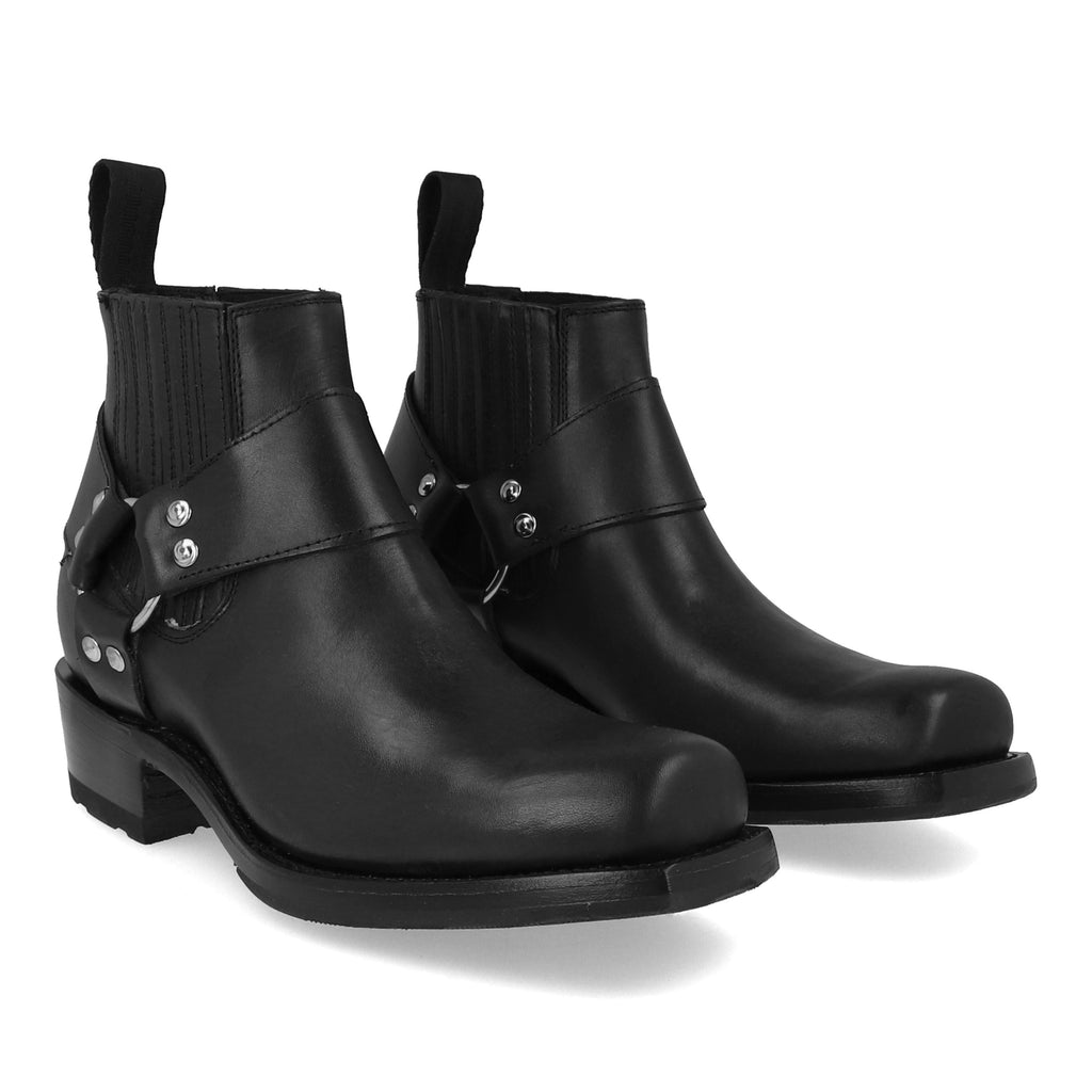 Square Toe  [ biker boots ] black