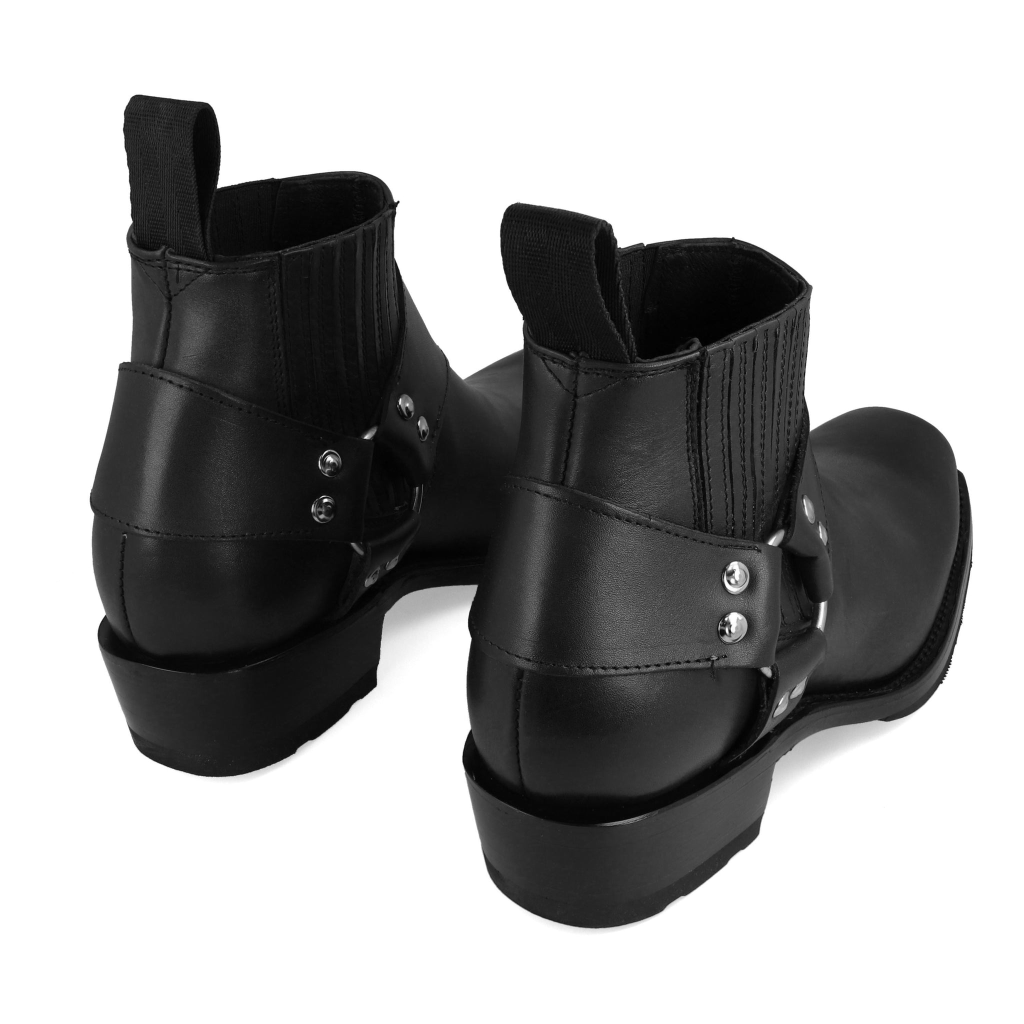 Square Toe  [ biker boots ] black