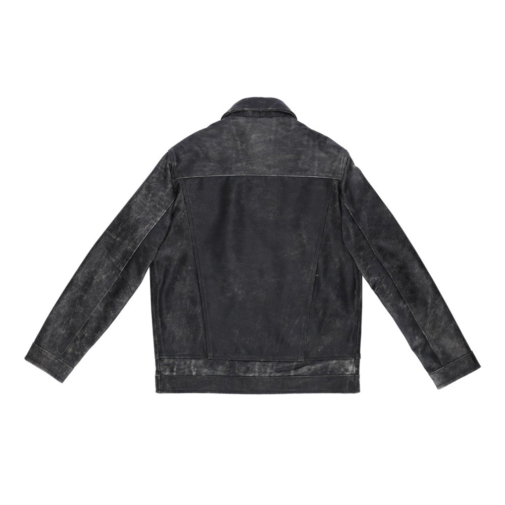 WORN OUT TRUCKER JACKET /  black