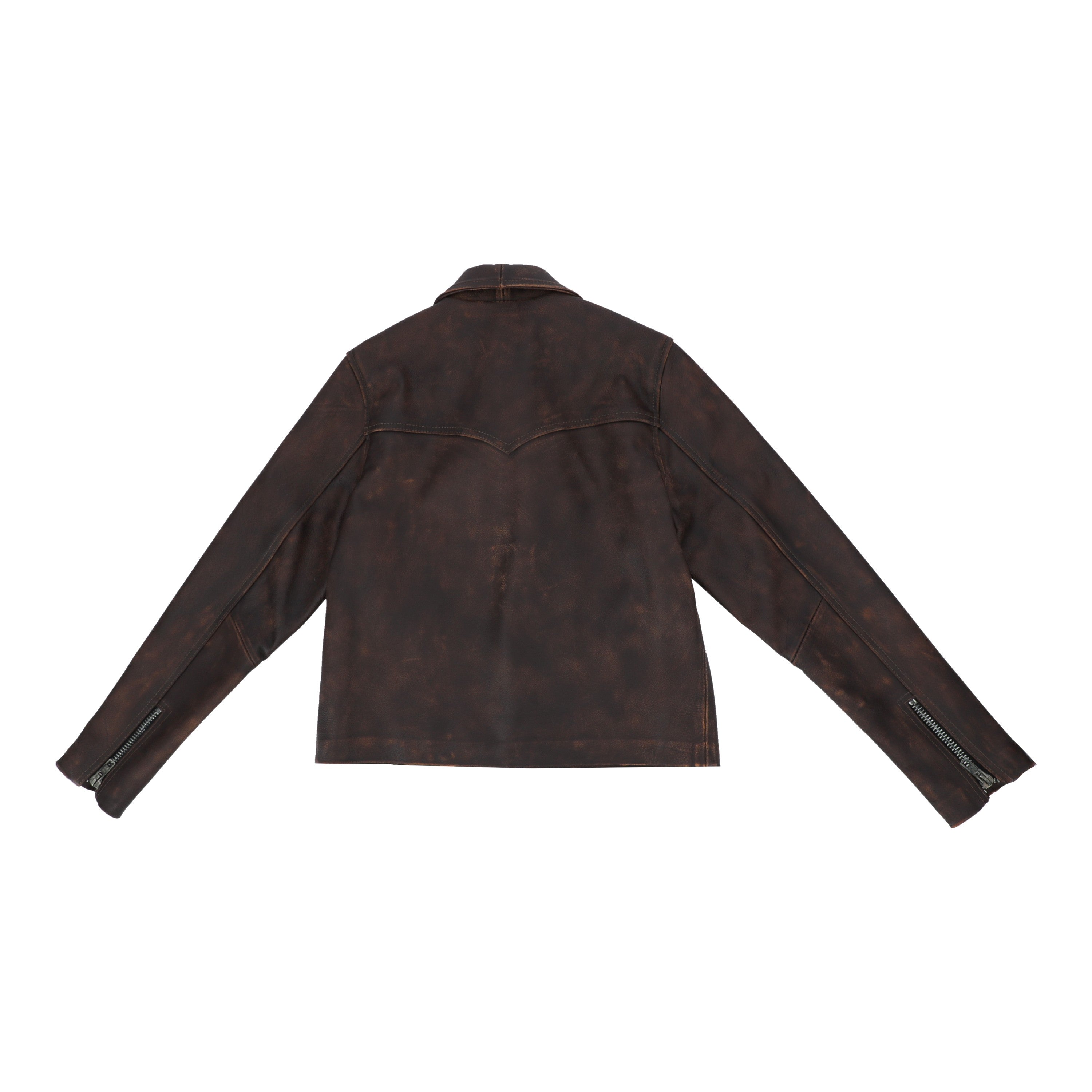 CROPPED COWBOY JACKET // worn out chocolate