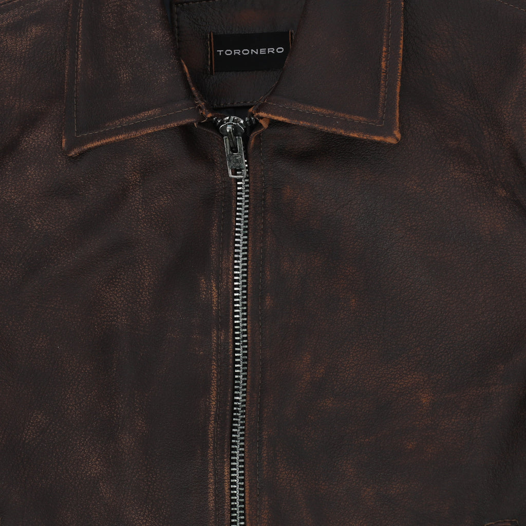 CROPPED COWBOY JACKET // worn out chocolate