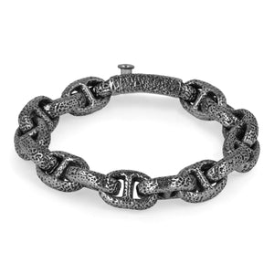 BRAZALETE CHUNKY CHAIN  / OLD SILVER