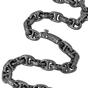 BRAZALETE CHUNKY CHAIN  / OLD SILVER