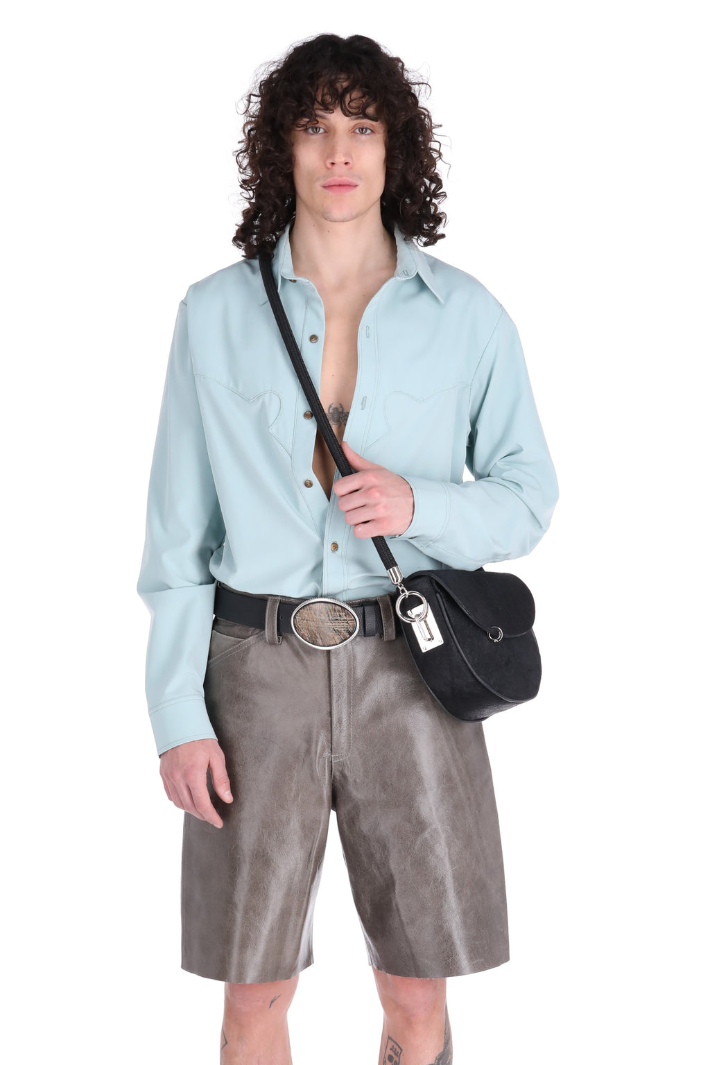 SHORT DE PIEL // Musgo