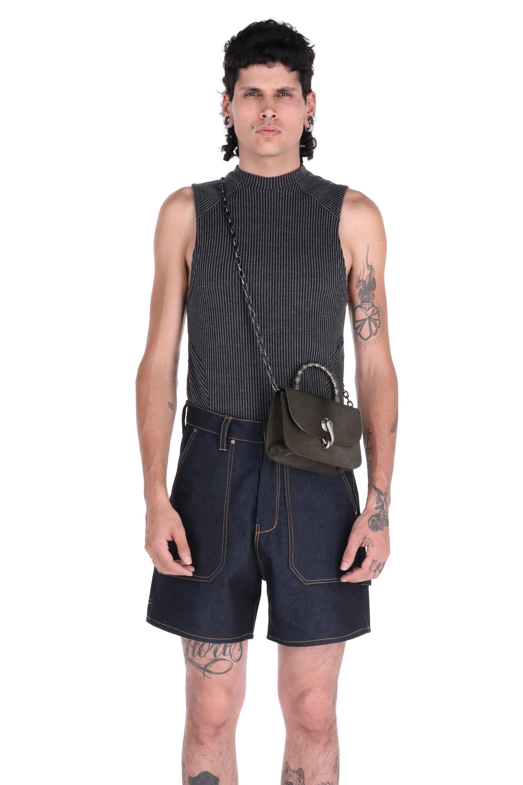 CAMISETA SIN MANGAS // Rib negro