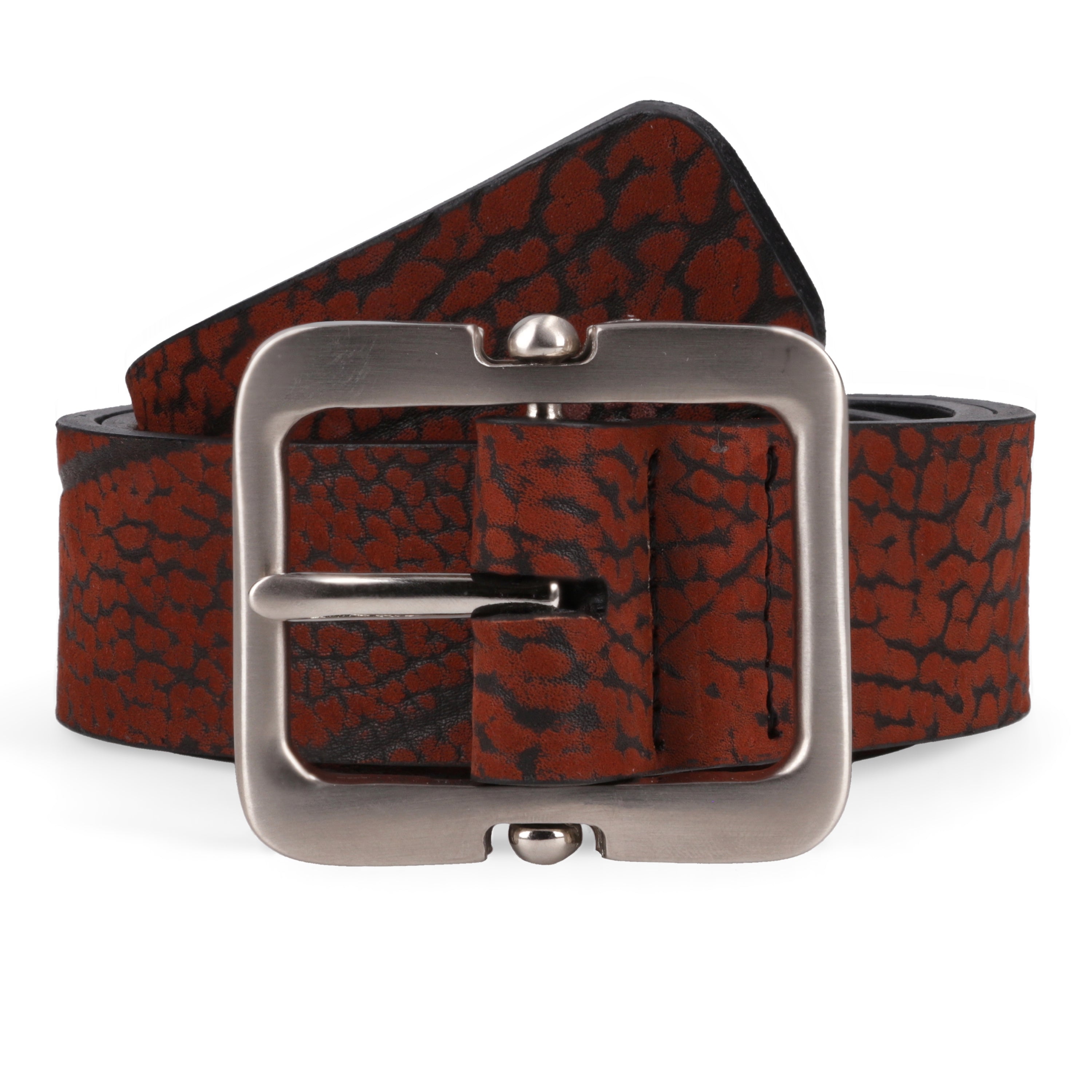 GEAR TEXTURE BELT /// Burnt Red