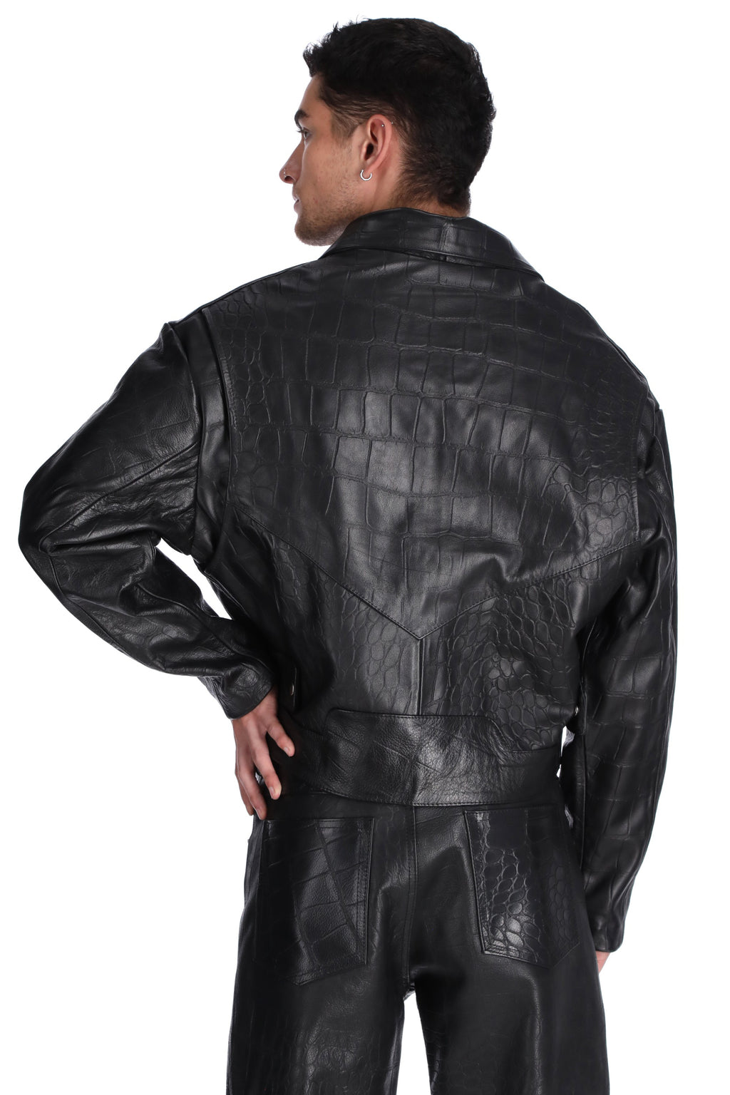 [ BOMBACHA ] JACKET  FAUX CROCO