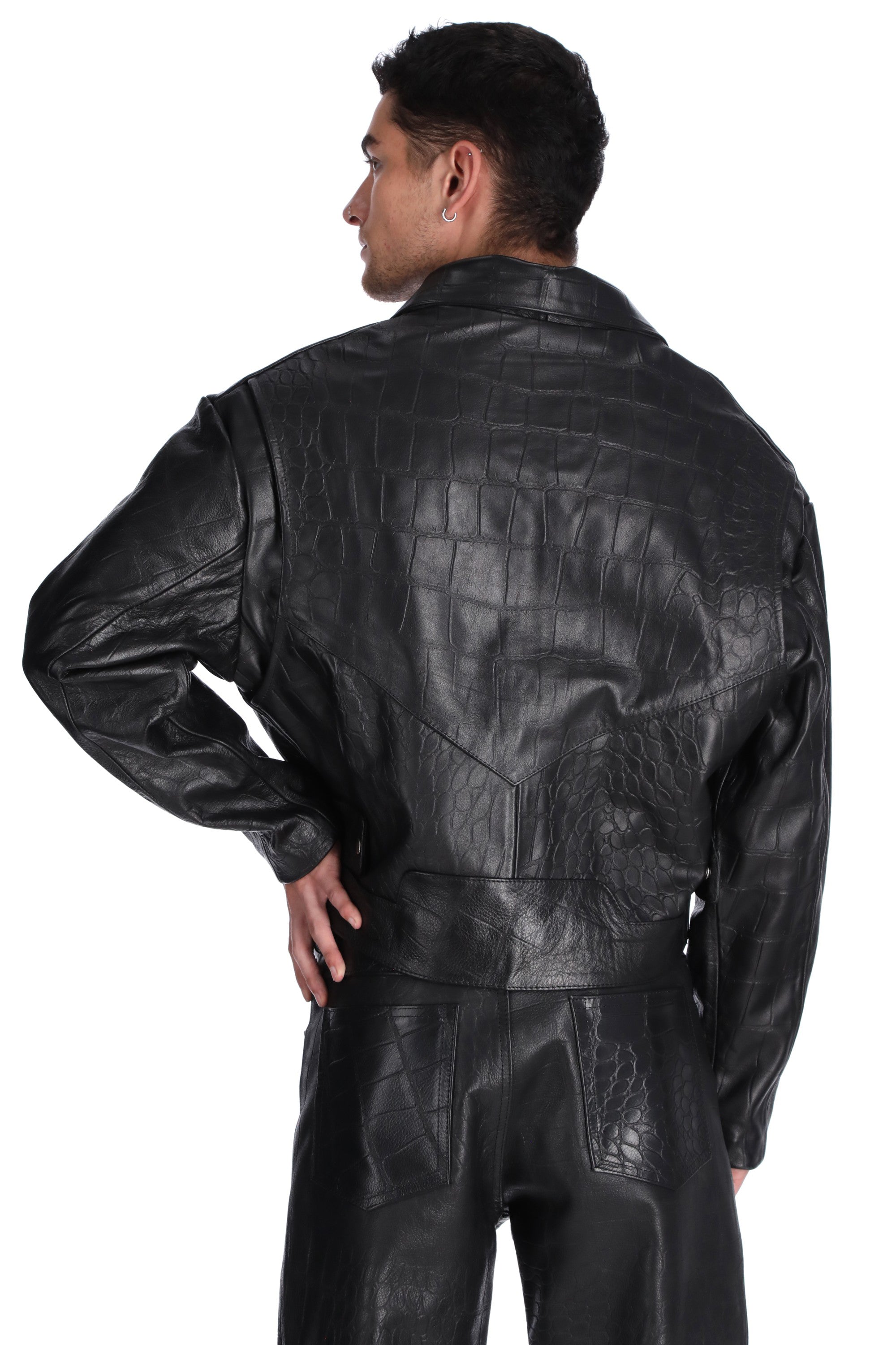 [ BOMBACHA ] JACKET  FAUX CROCO