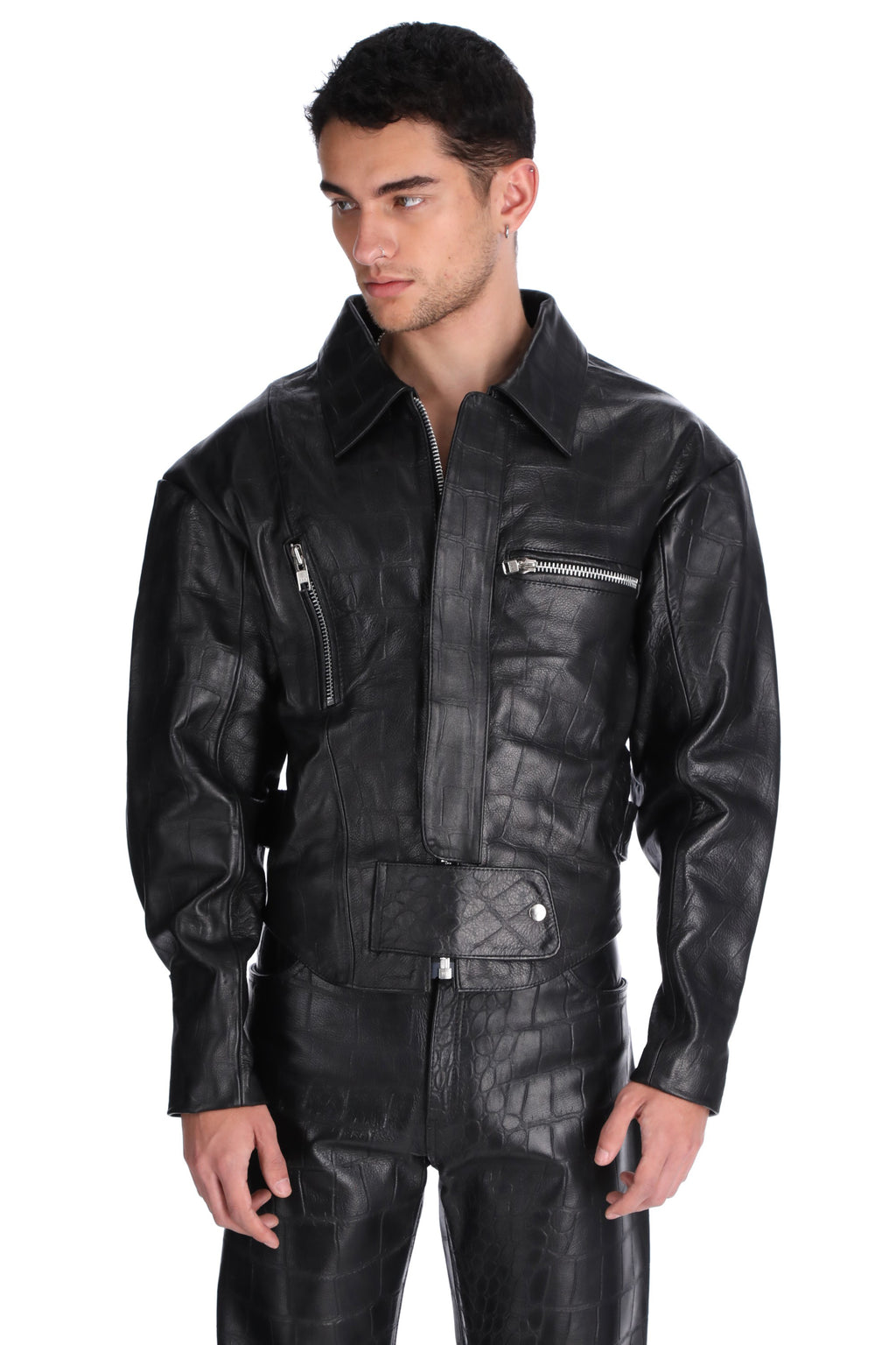 [ BOMBACHA ] JACKET  FAUX CROCO