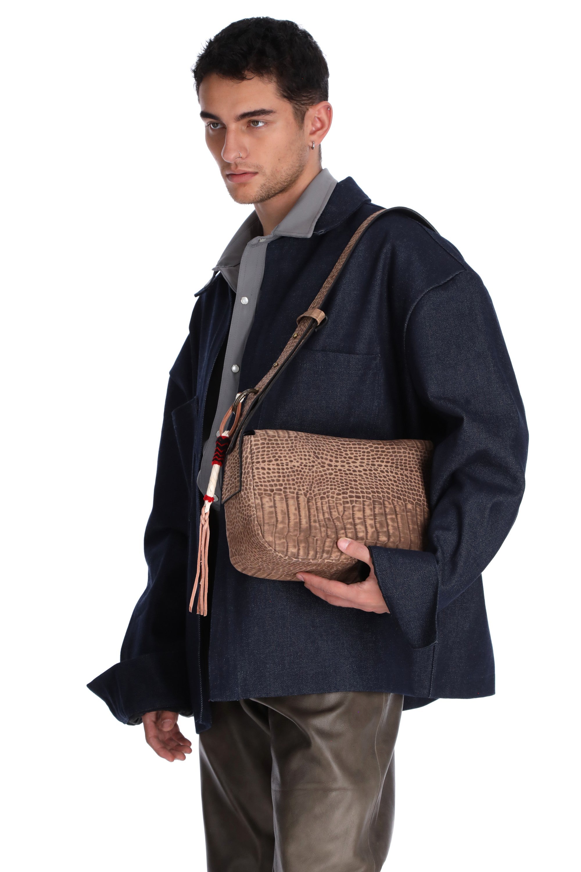 BOLSO CAPORAL // croco sand