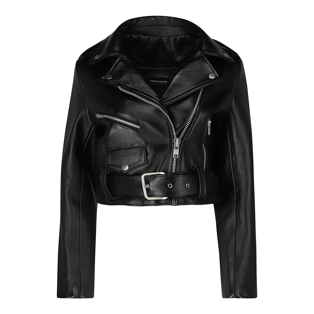 CROPPED BIKER JACKET // genderless