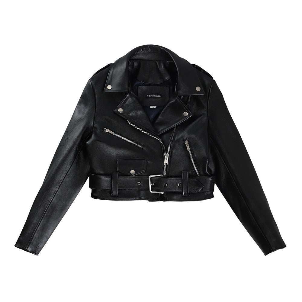 CROPPED BIKER JACKET // genderless