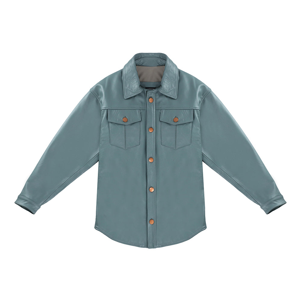 LEATHER OVERSHIRT // Menta