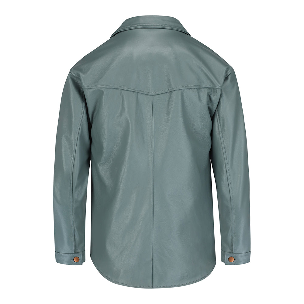 LEATHER OVERSHIRT // Menta