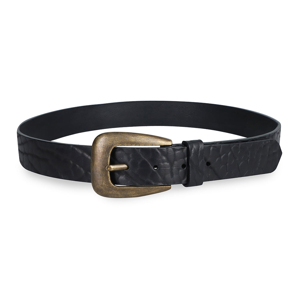 CINTURÓN RETRO VAQUERO // Black