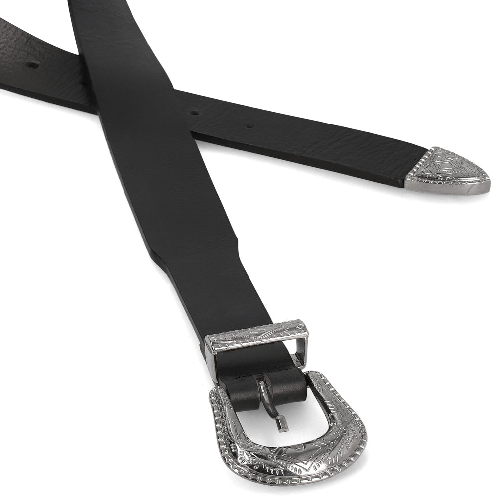 CINTURÓN VAQUERO ///  black